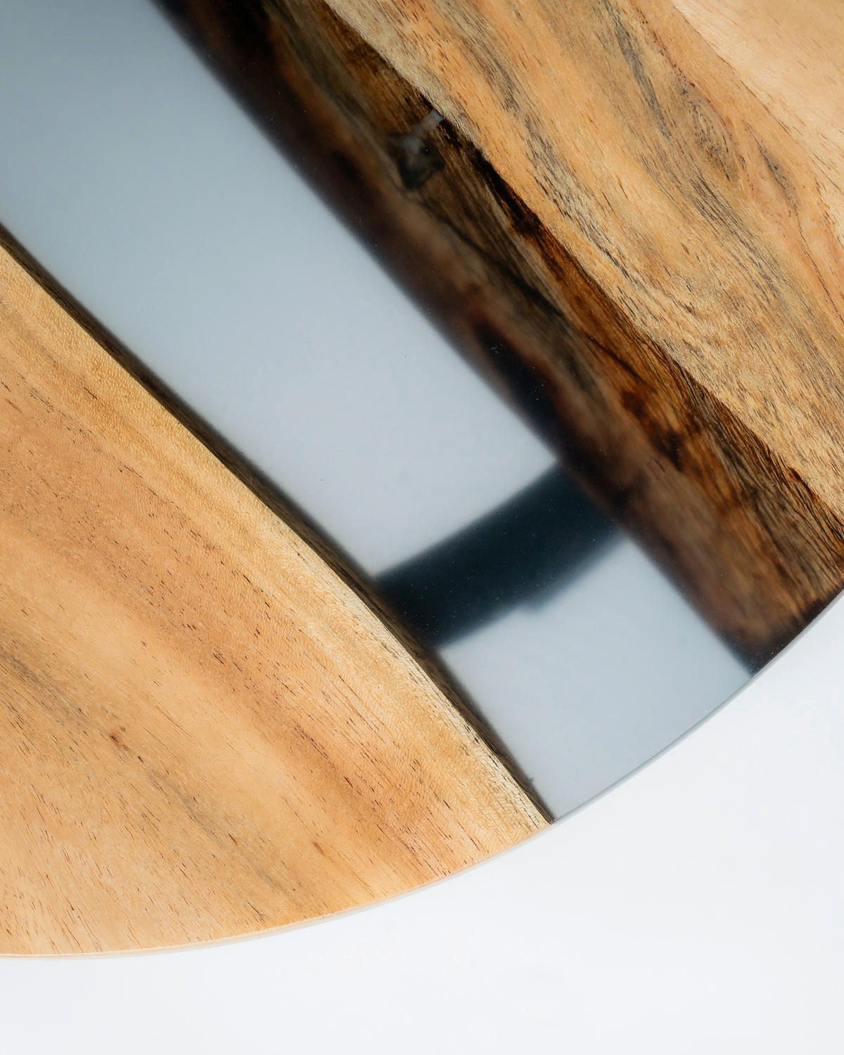 BEISTELLTISCH in Holz, Metall 40/40/45 cm  - Schwarz/Akaziefarben, LIFESTYLE, Holz/Metall (40/40/45cm) - Landscape