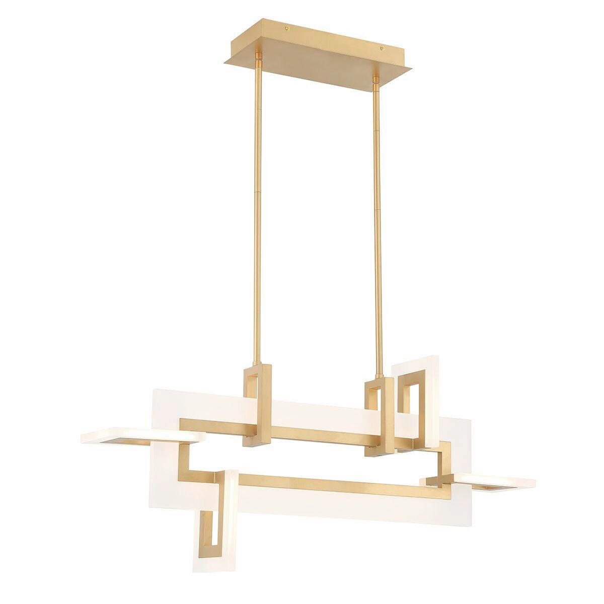 LED-HÄNGELEUCHTE Eurofase   - Goldfarben, Design, Kunststoff/Metall (47,5/84/14cm)
