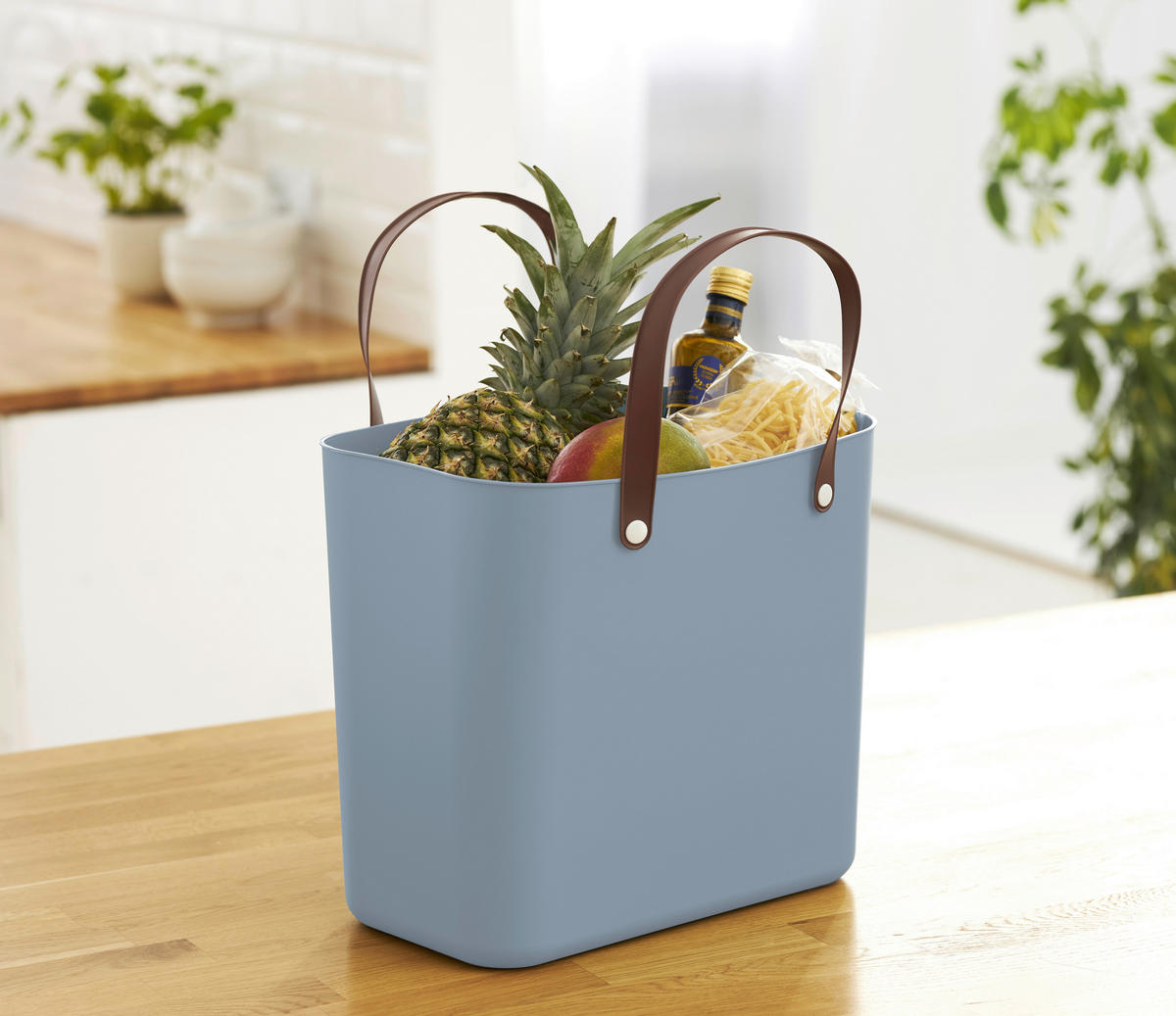 NÁKUPNÍ TAŠKA světle modrá - světle modrá, Konvenční, plast (40/23,5/34cm) - Rotho