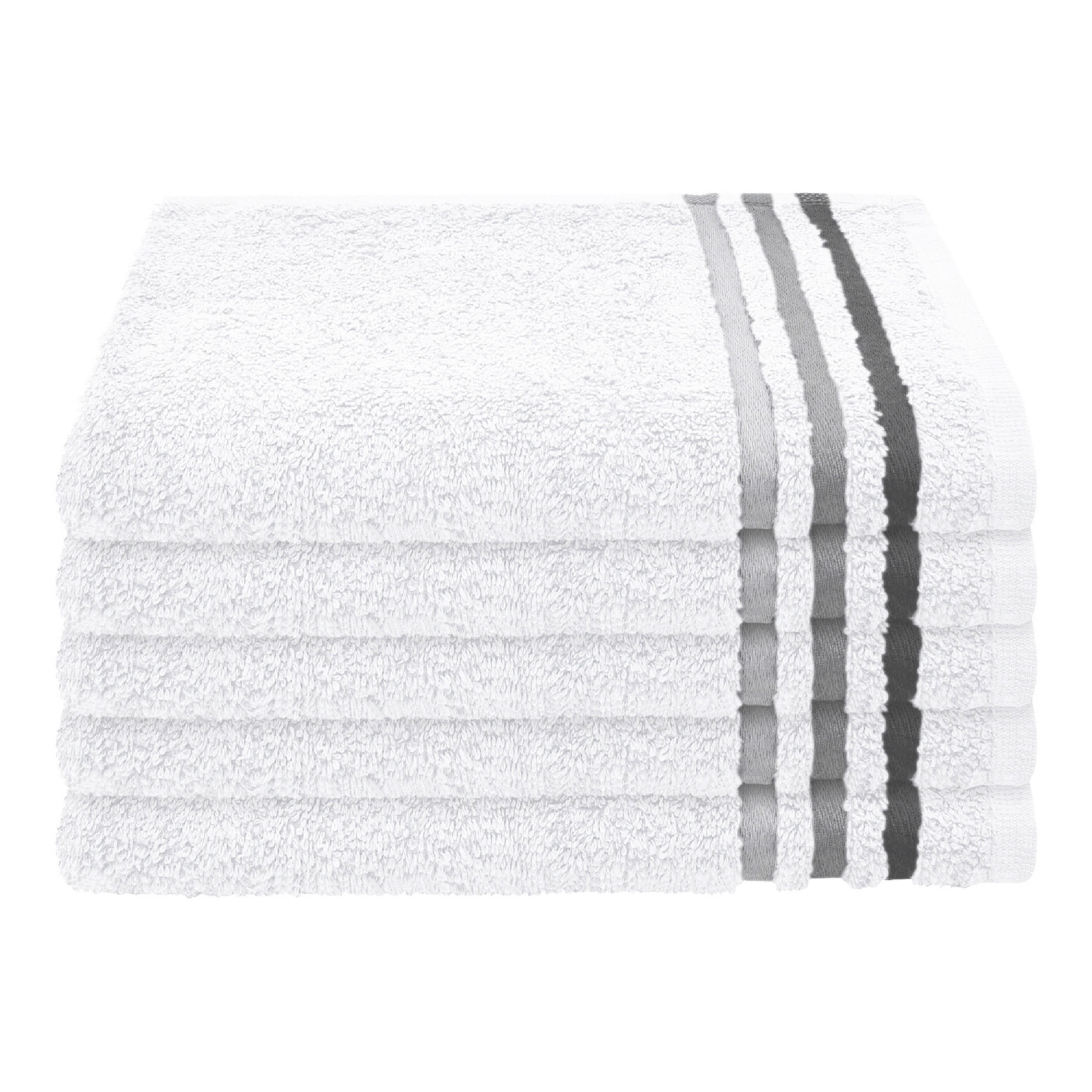 SET GÄSTHANDDUKAR vit 5 delar 30/50 cm  - vit, Basics, textil (30/50cm)