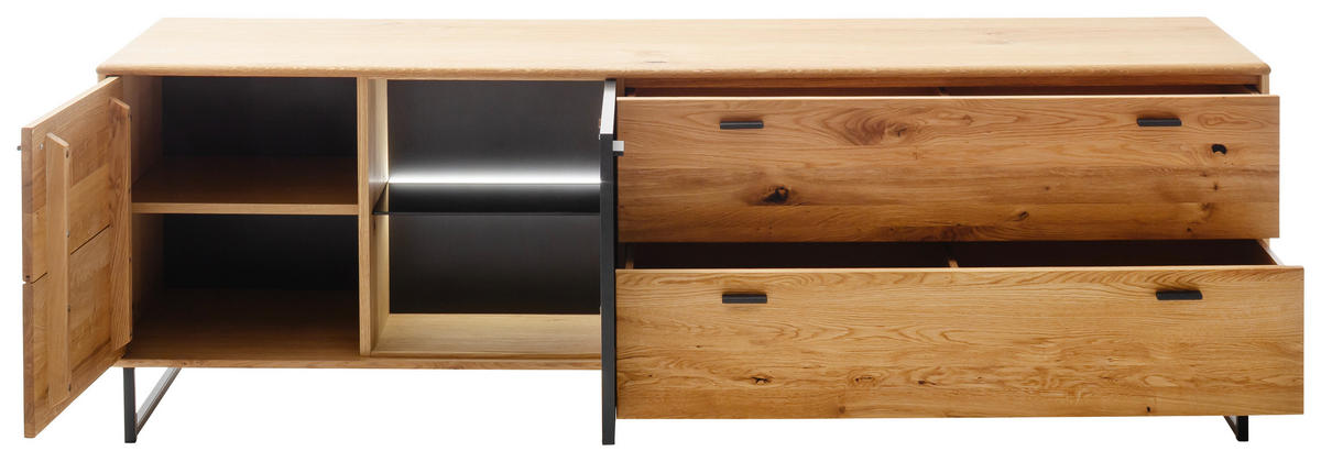 TV-BÄNK  i 209/68/50 cm  - skogsek/antracit, Design, metall/trämaterial (209/68/50cm) - MID.YOU