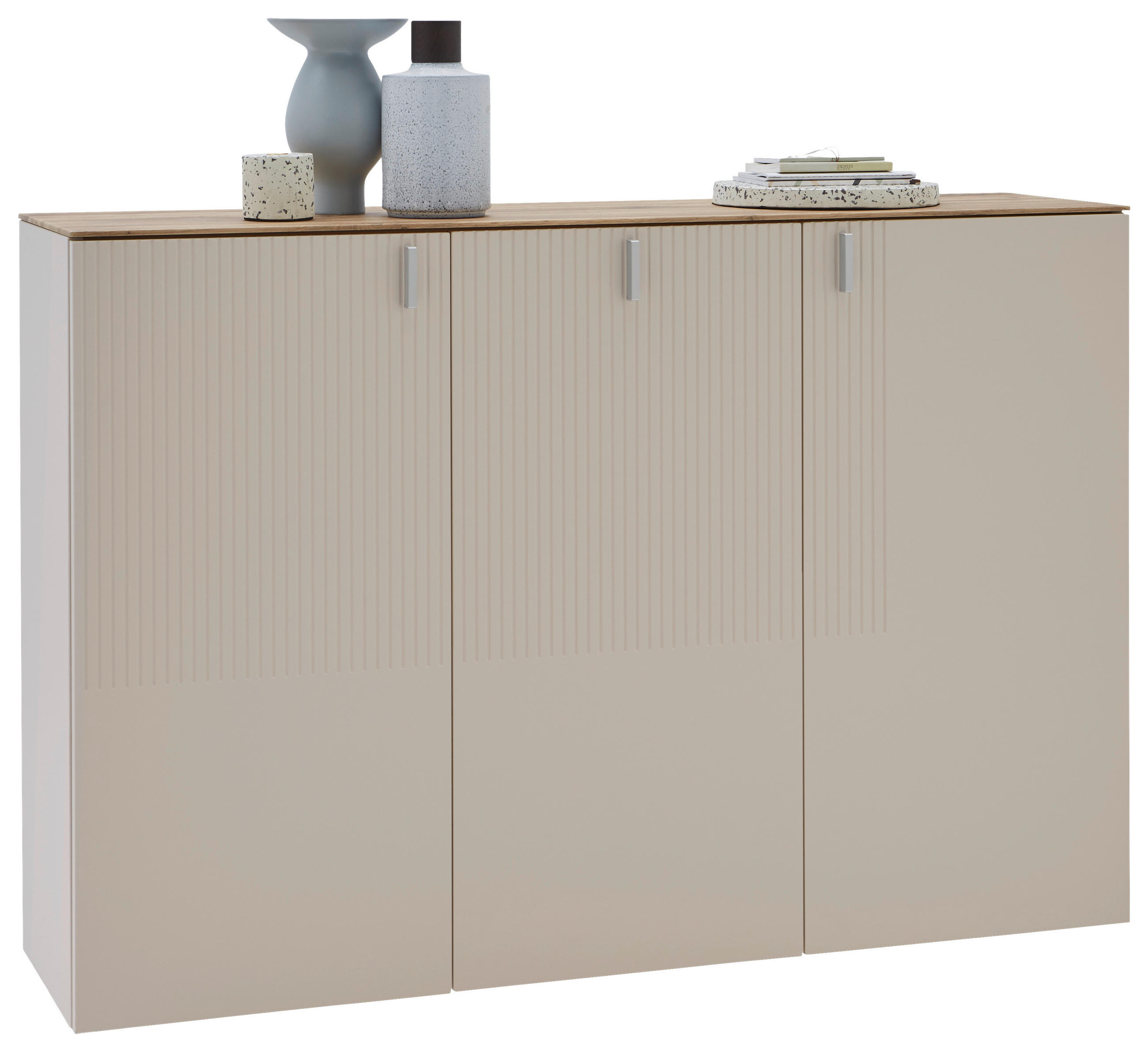 SCHUHSCHRANK Eiche furniert Eichefarben, Sandfarben  - Sandfarben/Eichefarben, Design, Holz/Holzwerkstoff (139/94/36cm) - Dieter Knoll