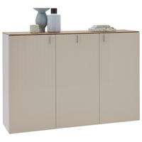 SCHUHSCHRANK Eiche furniert Eichefarben, Sandfarben  - Sandfarben/Eichefarben, Design, Holz/Holzwerkstoff (139/94/36cm) - Dieter Knoll