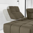 ECKSOFA in Struktur Graubraun  233/313 cm  - Graubraun/Schwarz, Design, Kunststoff/Textil (233/313cm) - Emilio Belluti