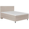 BOXSPRINGBETT 180/200 cm  in Perlmutt  - Perlmutt/Schwarz, Design, Holz/Textil (180/200cm) - Welnova