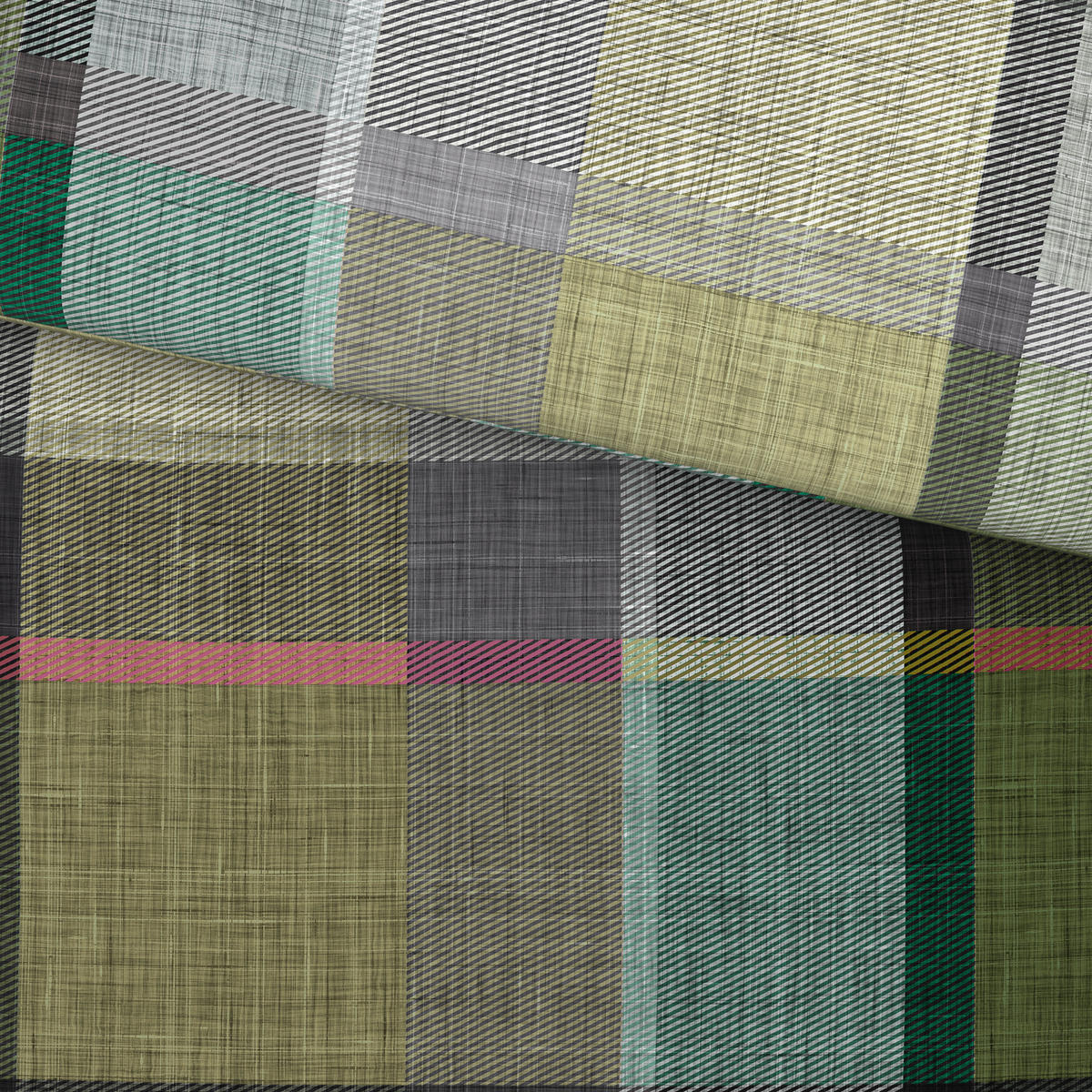 BETTWÄSCHE Flanell 200/200 cm  - Grün, Textil (200/200cm) - Novel