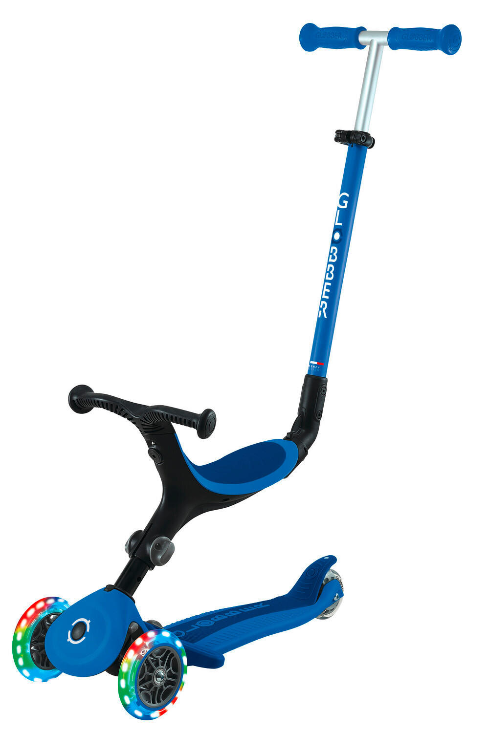 LAUFRAD GO-UP ACTIVE LIGHTS 3IN1 - Blau/Dunkelblau, LIFESTYLE, Kunststoff/Metall (67/28/95,5cm) - GLOBBER