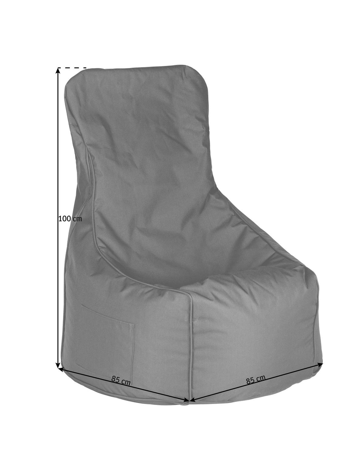 SITZSACK Samt Dunkelblau 270 L  - Dunkelblau, Design, Textil (85/100/85cm) - Carryhome