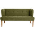 SITZBANK 179/88/76 cm Webstoff Hellgrün Eiche vollmassiv  - Eichefarben/Hellgrün, KONVENTIONELL, Holz/Textil (179/88/76cm) - Cantus