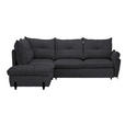 ECKSOFA in Bouclé Dunkelgrau  - Dunkelgrau/Schwarz, Design, Textil/Metall (220/250cm) - Xora