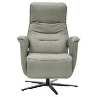 RELAXSESSEL Webstoff Relaxfunktion, Kopfteilverstellung, Rücken echt    - Schlammfarben/Schwarz, Design, Textil/Metall (78/110/87-175cm) - Musterring