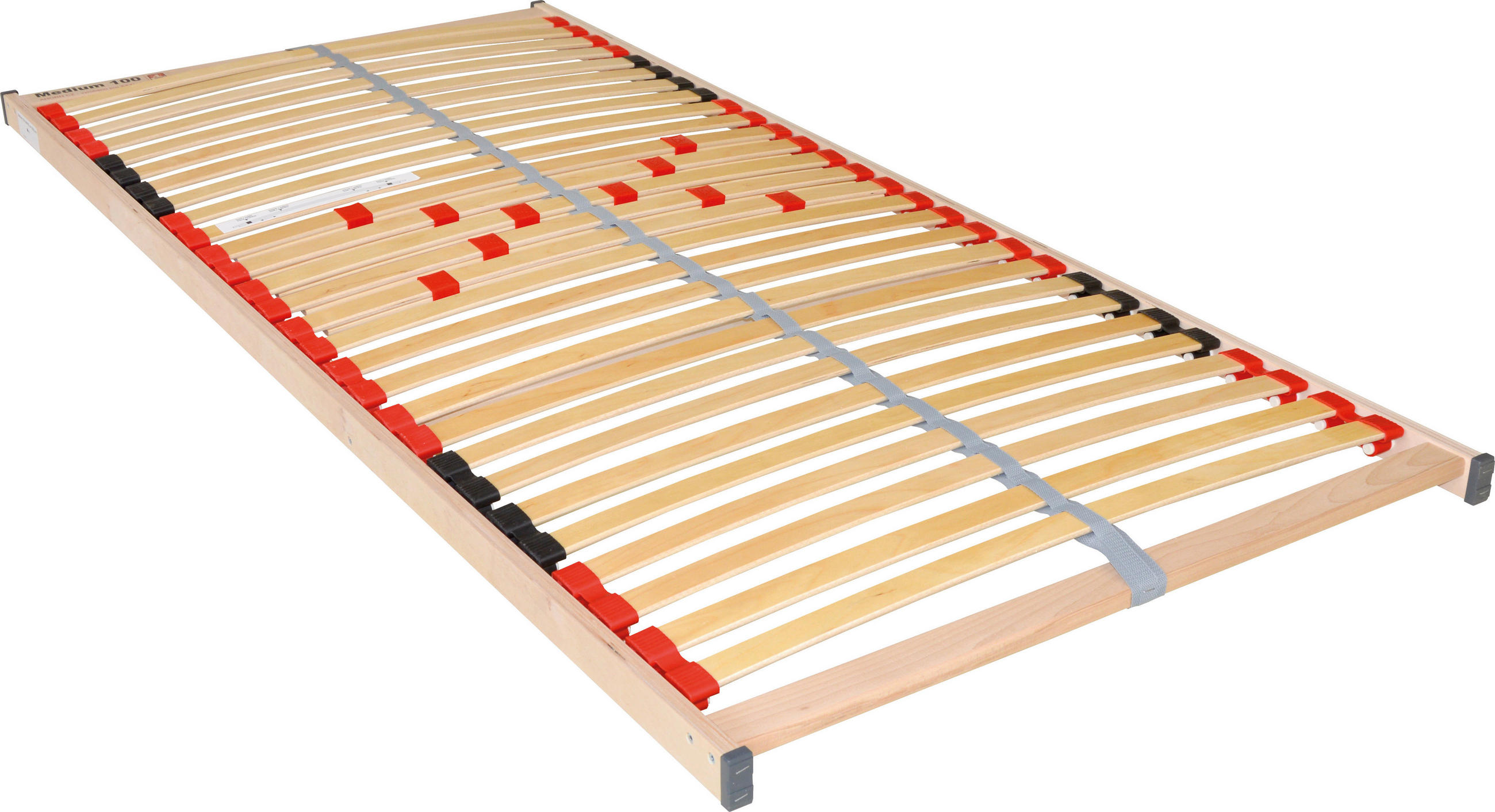 LATTENROST 120/200 cm Mittelzone verstellbar, Birke  - Naturfarben, Basics, Holz (120/200cm) - Xora