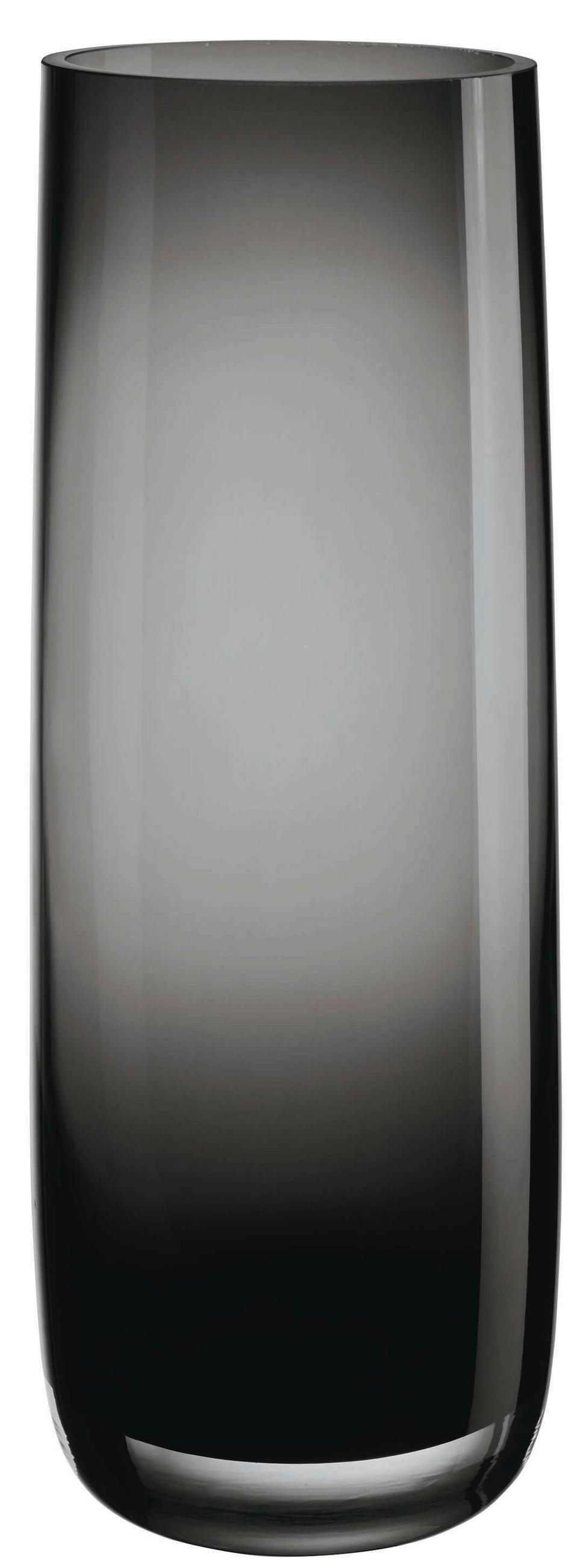 VÁZA, sklo, 29 cm - tmavě šedá, Basics, sklo (10,5/29cm) - ASA