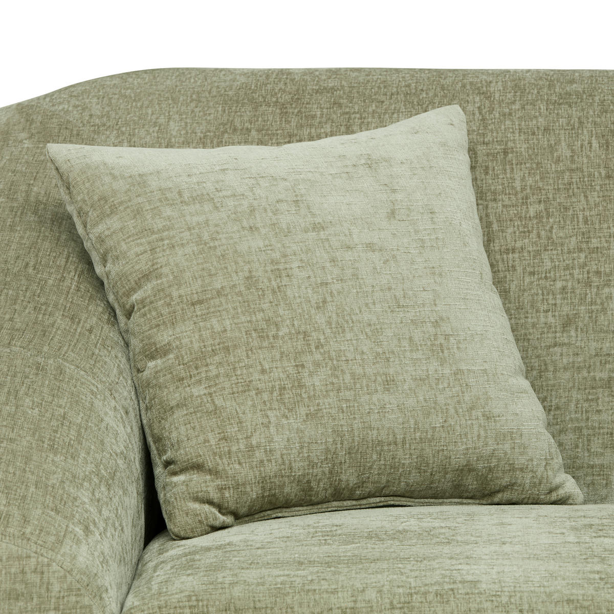 MEGASOFA in tissage à plat vert  - vert/noir, Modern, textile/bois (225/75/102cm) - MID.YOU