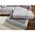 ECKSOFA  in Cord Hellgrau  234/170 cm  - Hellgrau/Schwarz, KONVENTIONELL, Kunststoff/Textil (234/170cm) - Carryhome