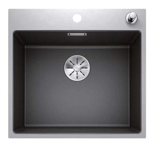 SPÜLE  - Anthrazit, Basics, Stein (54,3/20,3/51cm) - Blanco