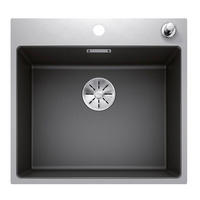 SPÜLE  - Anthrazit, Basics, Stein (54,3/20,3/51cm) - Blanco