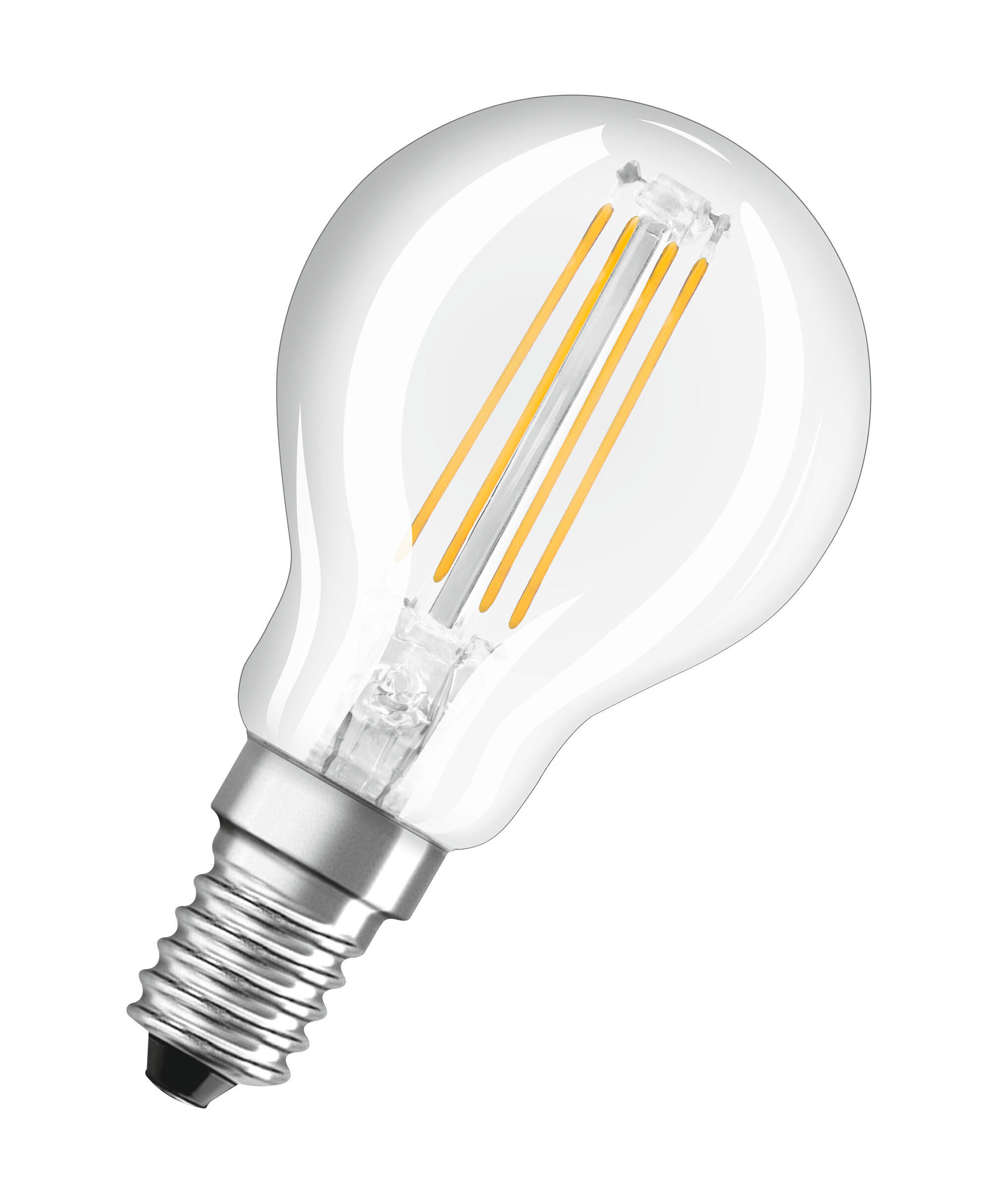 LED-LEUCHTMITTEL   E14 4 W 470 lm 2 Stück  - Klar, Basics, Glas (4,5/7,7cm) - Osram