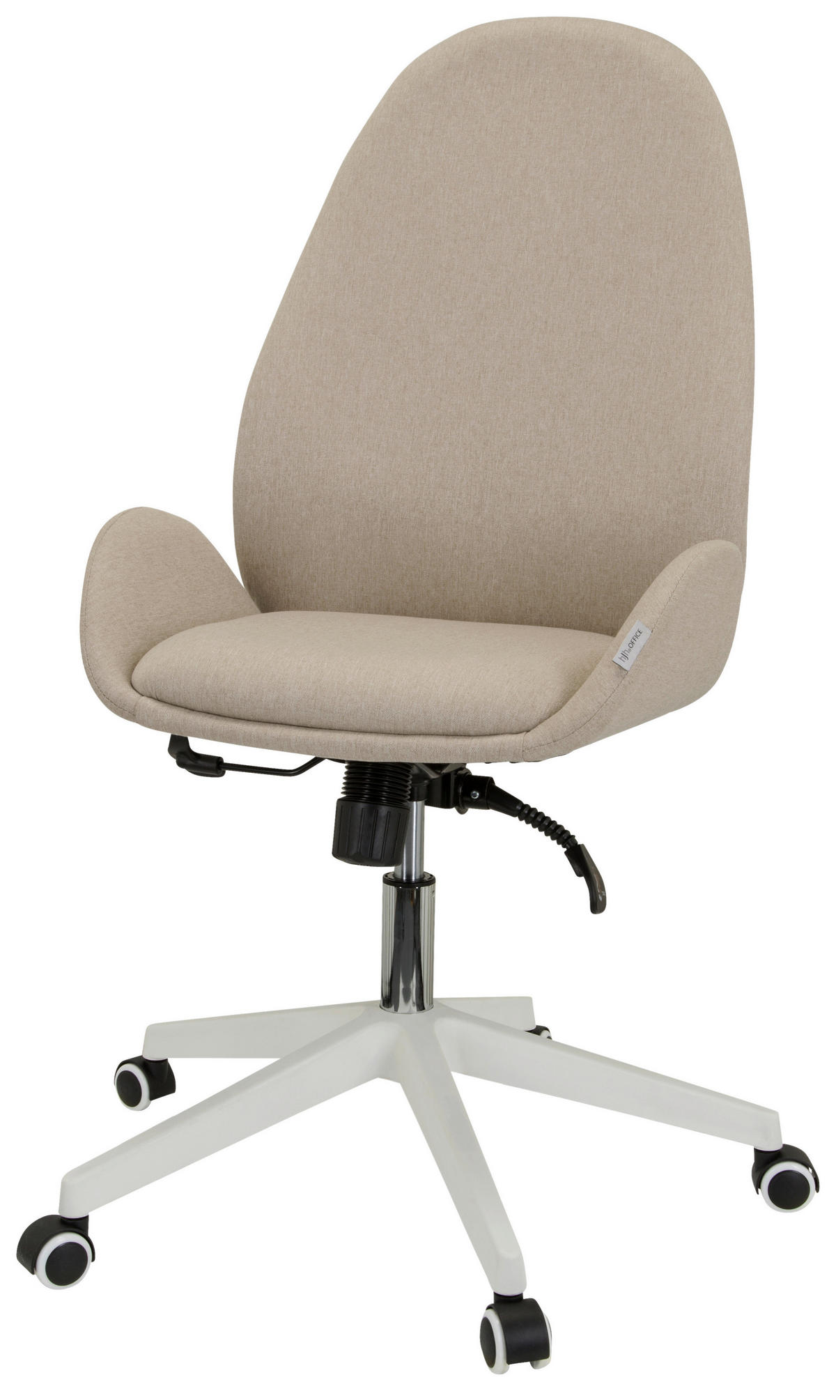 DREHSTUHL Flachgewebe Beige  - Beige/Weiß, Basics, Kunststoff/Textil (56/104/58cm) - MID.YOU