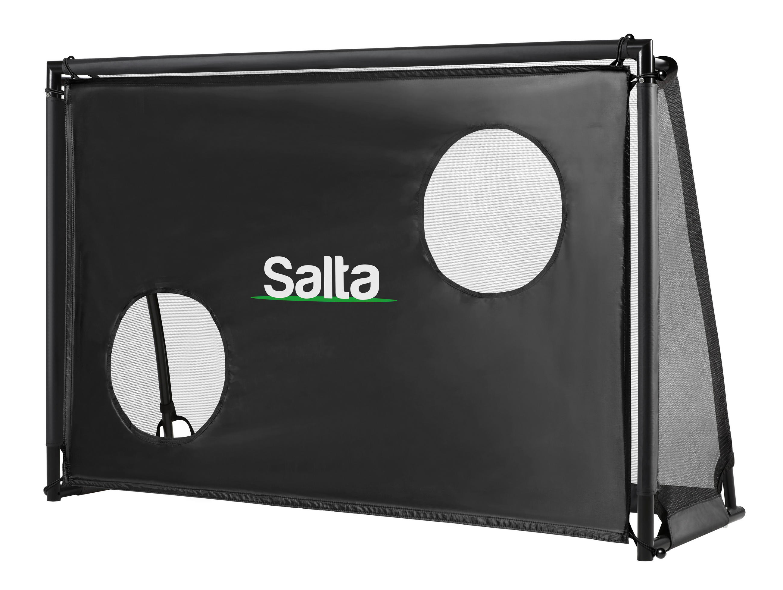 FUßBALLTOR - Schwarz, KONVENTIONELL, Kunststoff/Metall (180/120/60cm) - Salta