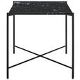 BEISTELLTISCH 40/40/40 cm Schwarz quadratisch  - Schwarz, Trend, Stein/Metall (40/40/40cm) - Landscape