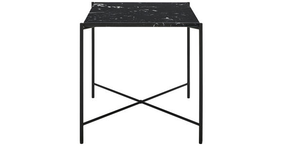 BEISTELLTISCH 40/40/40 cm Schwarz quadratisch  - Schwarz, Trend, Stein/Metall (40/40/40cm) - Landscape