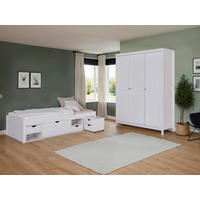 EINZELZIMMER Weiß  - Naturfarben/Weiß, MODERN, Holz - MID.YOU