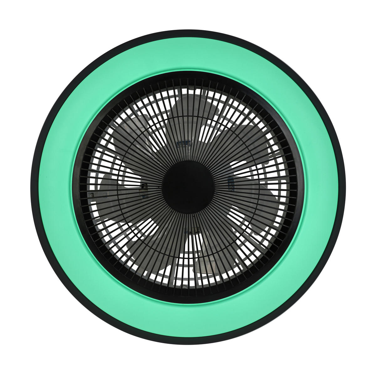 DECKENVENTILATOR - Schwarz/Weiß, Trend, Kunststoff/Metall (58/14,5cm) - Mican