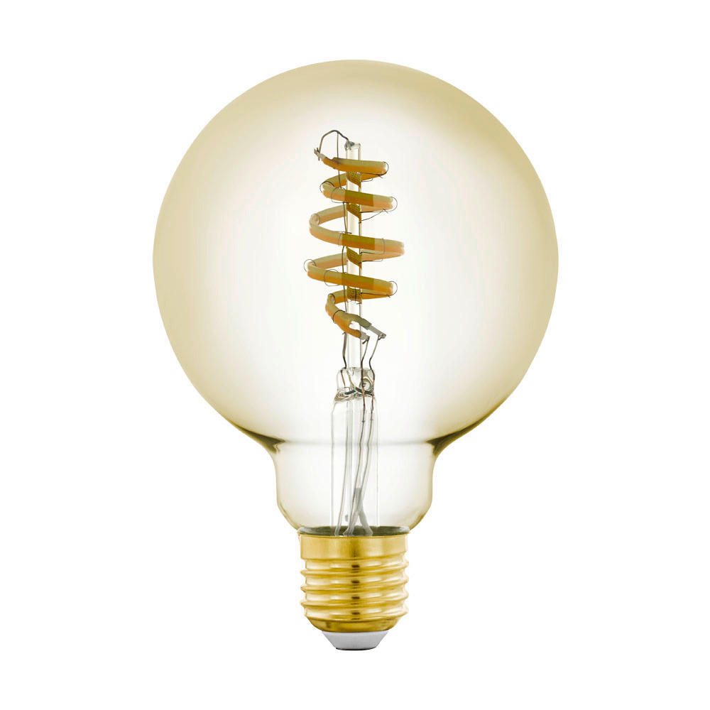 LED-LEUCHTMITTEL   E27 4,9 W  - Goldfarben, Basics, Glas (14,0cm)
