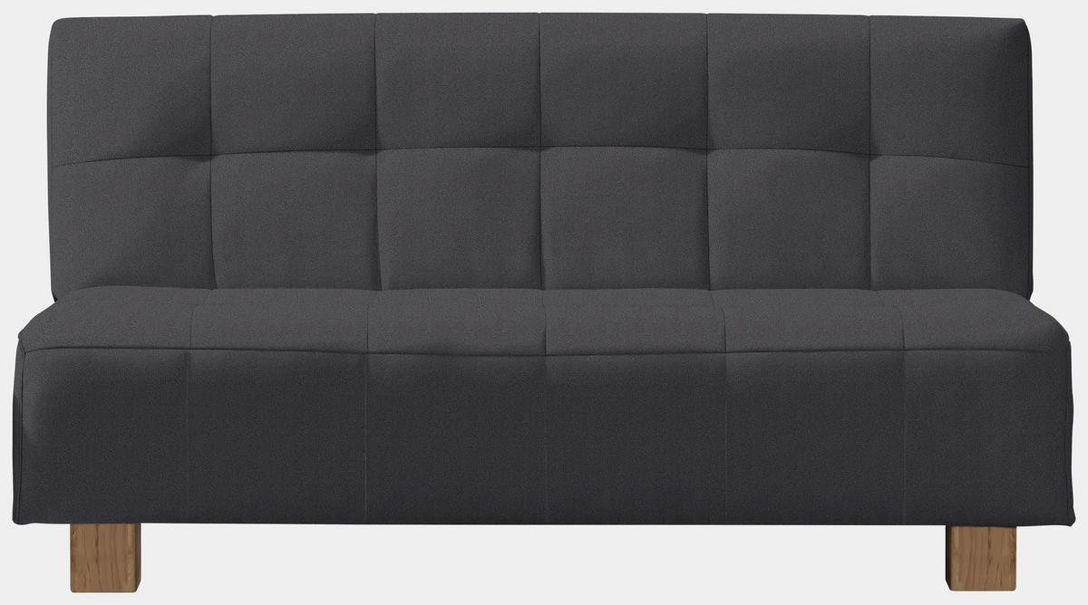 SCHLAFSOFA in Grau  - Naturfarben/Grau, Design, Holz/Textil (165/92/102cm) - Novel