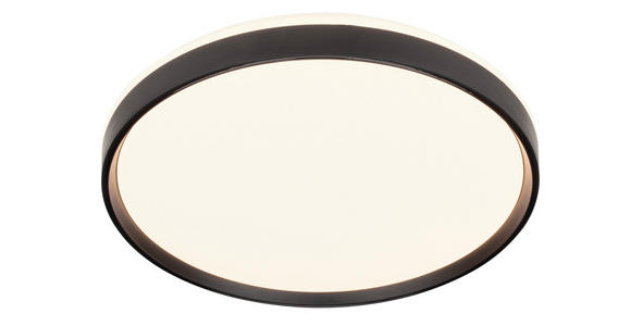LED-DECKENLEUCHTE 48/7 cm - Schwarz/Weiß, Trend, Kunststoff/Metall (48/7cm) - Novel