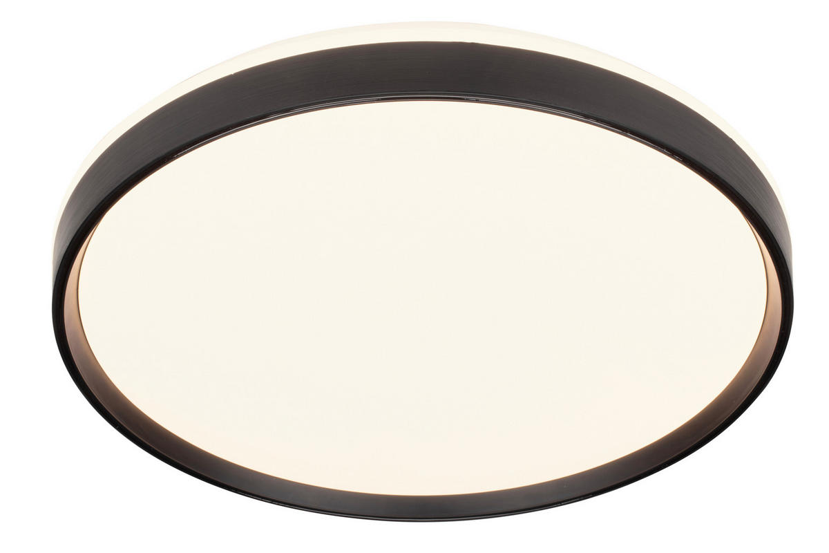 STROPNÍ LED SVÍTIDLO, 48/7 cm  - bílá/černá, Trend, kov/plast (48/7cm) - Novel