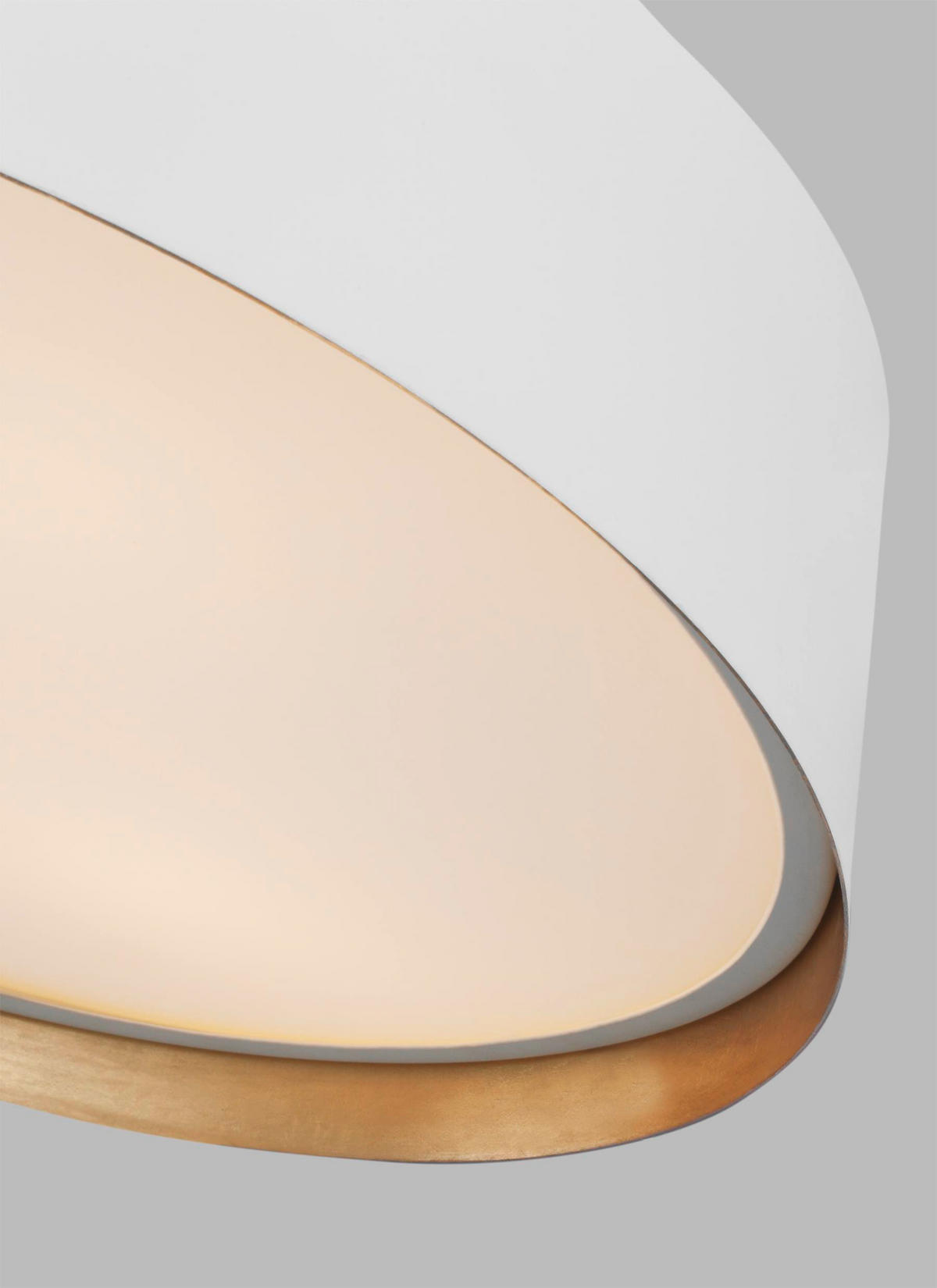 DECKENLEUCHTE  36.8/11.9 cm    - Weiss, Basics, Glas/Metall (36.8/11.9cm) - Elstead Lighting