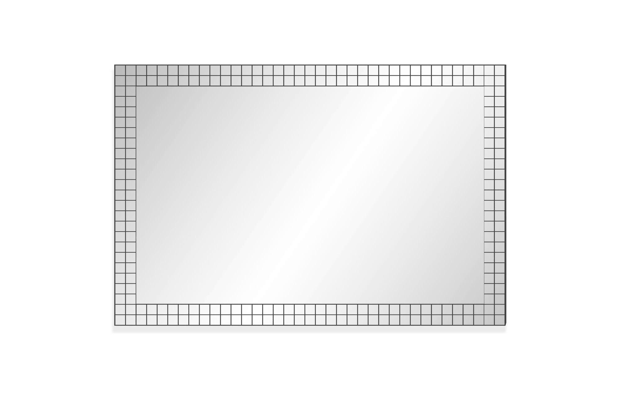 Livetastic Wandspiegel Schwarz 60x90x2 cm