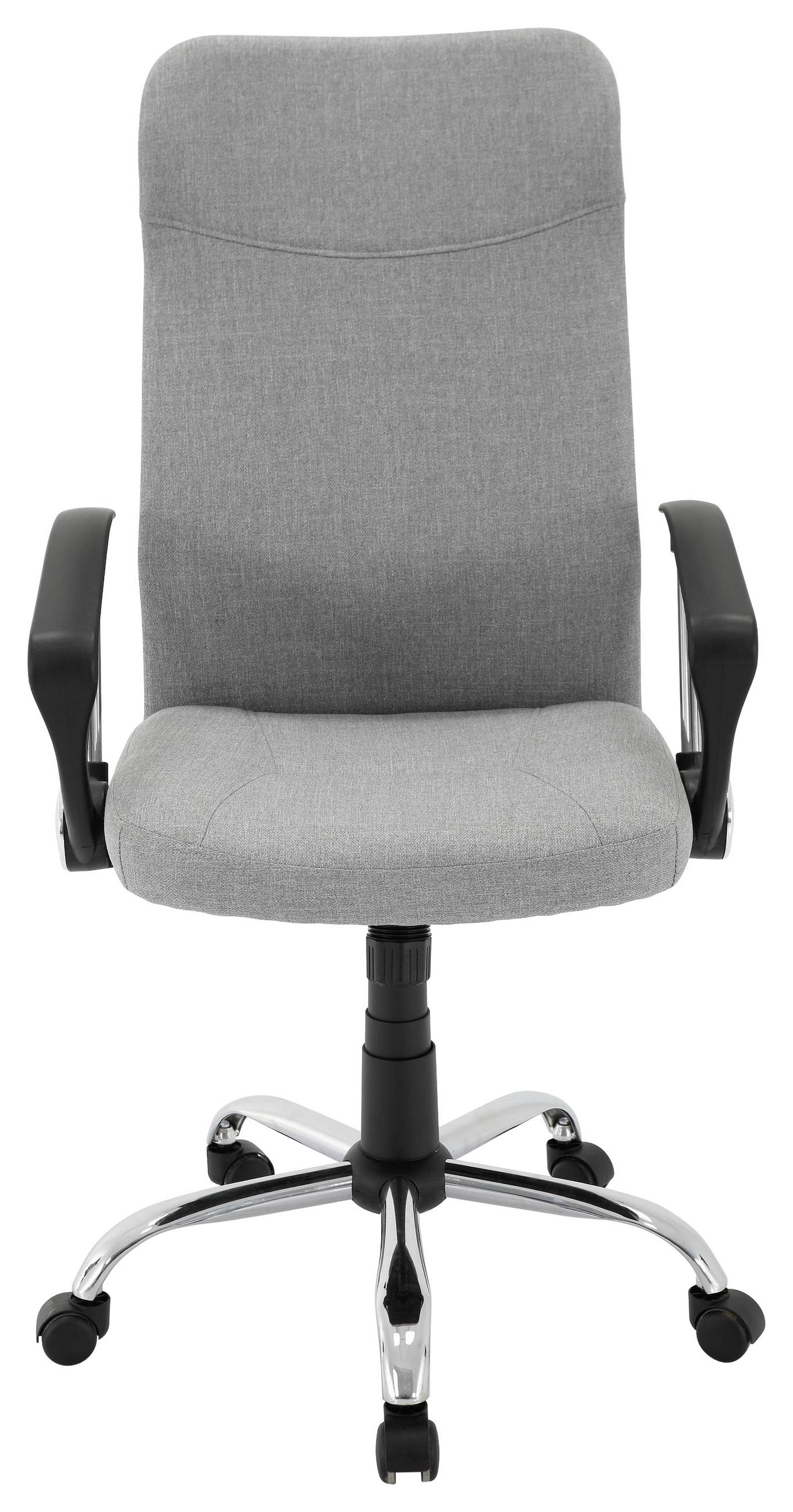 DREHSTUHL in Webstoff Hellgrau - Chromfarben/Hellgrau, Design, Kunststoff/Textil (60/109-119/61,5cm) - MID.YOU