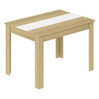 ESSTISCH      - Honigeiche/Weiß, MODERN, Holzwerkstoff (140/80/75cm) - MID.YOU