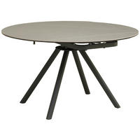 STOL ZA BLAGOVAONICU  siva, crna  metal, staklo, keramika      - siva/crna, Lifestyle, staklo/metal (80-130/75-77/130cm) - MID.YOU