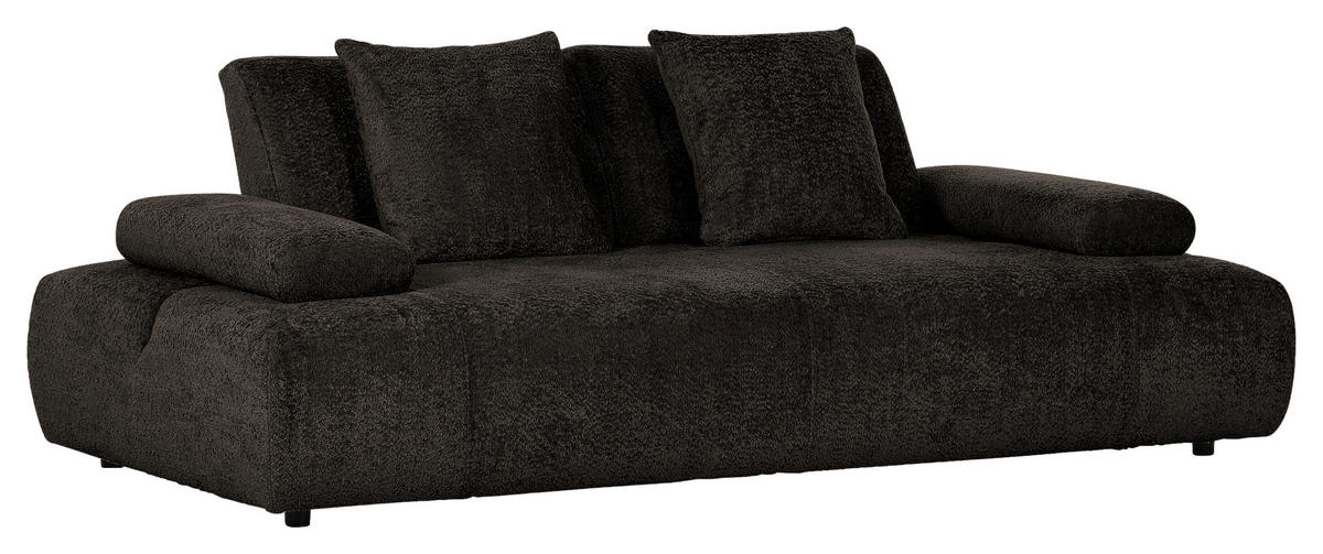 SCHLAFSOFA in Textil Anthrazit  - Anthrazit/Schwarz, Konventionell, Kunststoff/Textil (235-255/80/116-138cm) - Carryhome