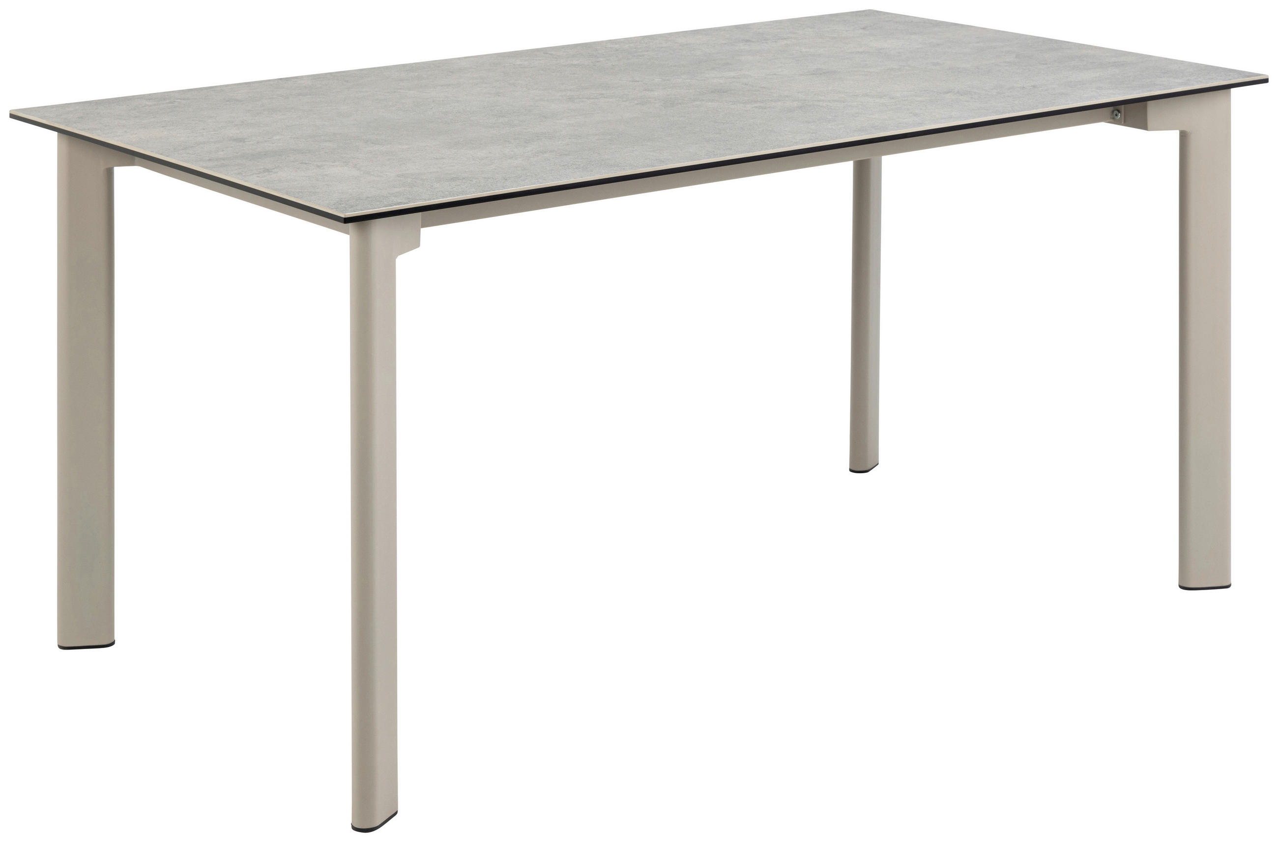 ESSTISCH in Metall, Keramik  - Grau, Trend, Keramik/Metall (160/75/90cm) - MID.YOU