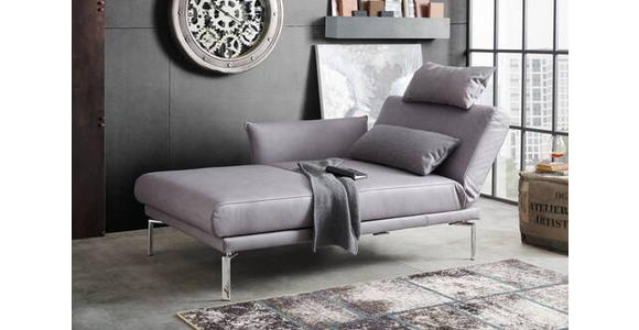 OTTOMANE in Taupe - Taupe, MODERN, Textil (114/90/170/210cm) - Dieter Knoll