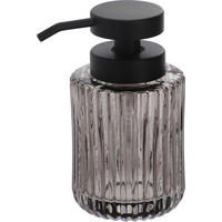 DÁVKOVAČ MYDLA sivá, čierna - čierna/sivá, Basics, plast/sklo (7,8/14,5cm) - Homeware