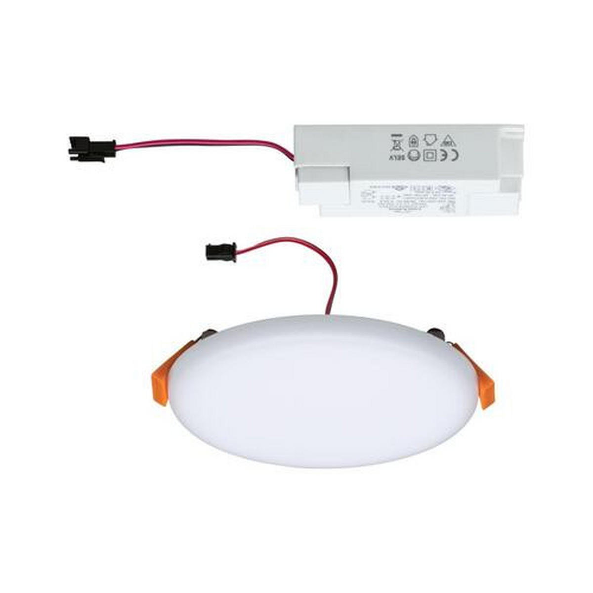 LED-BADEZIMMER-EINBAULEUCHTE 12,5 cm  - Weiß, LIFESTYLE, Kunststoff (12,5cm) - Paulmann