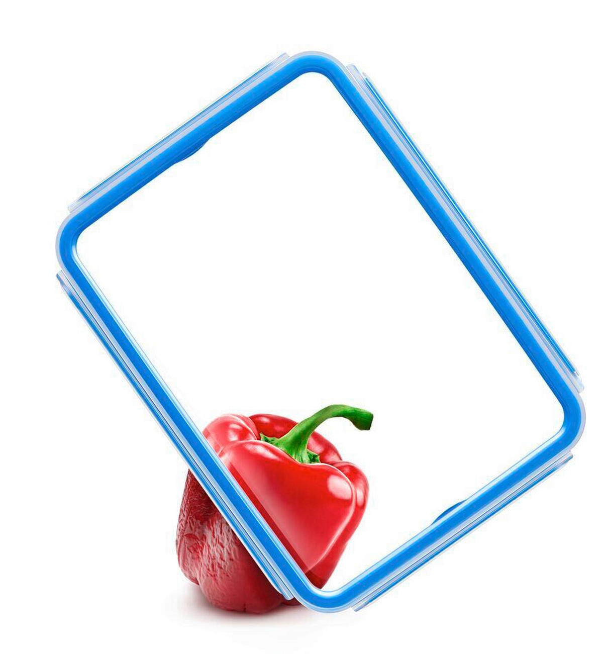 FRISCHHALTEDOSENSET Clip & Close 4-teilig  - Transparent, Basics, Kunststoff (22,4/16,6/17cm) - Emsa