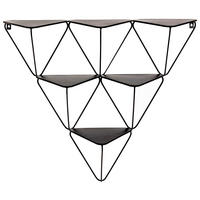 WANDREGAL  - Schwarz, Design, Metall (72/63/22cm)
