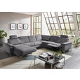 WOHNLANDSCHAFT in Chenille Grau  - Alufarben/Grau, Design, Textil/Metall (170/333/265cm) - Dieter Knoll