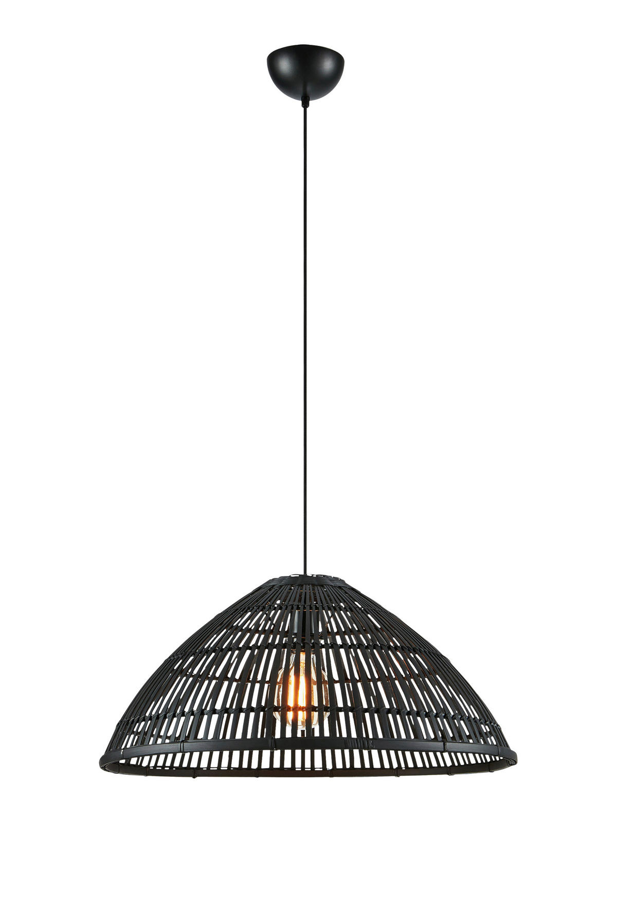 HÄNGELEUCHTE 58/27 cm   - Schwarz, Basics, Naturmaterialien/Metall (58/27cm) - Markslöjd