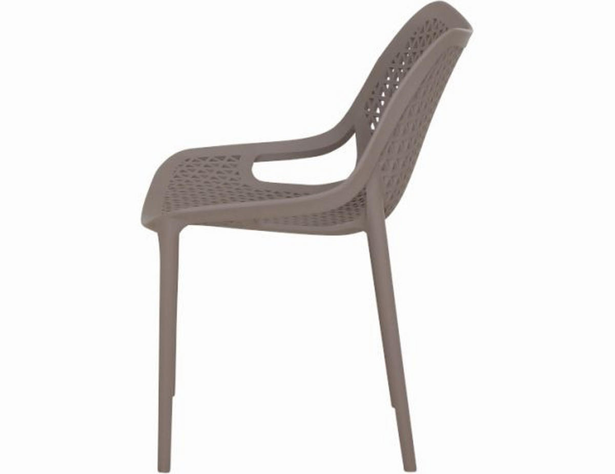 GARTENSTUHL Taupe  - Taupe, Basics, Kunststoff (60/81/50cm) - Siena Garden