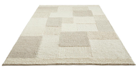 HANDWEBTEPPICH 80/150 cm Nordic Weiß  - Weiß, Natur, Textil (80/150cm) - Linea Natura