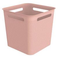 BOX, plast - staroružová, Basics, plast (29,1/29,1/28,1cm) - Rotho