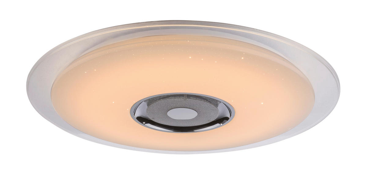 LED-DECKENLEUCHTE 60/6,1 cm   - Klar/Opal, Design, Glas/Kunststoff (60/6,1cm) - Globo